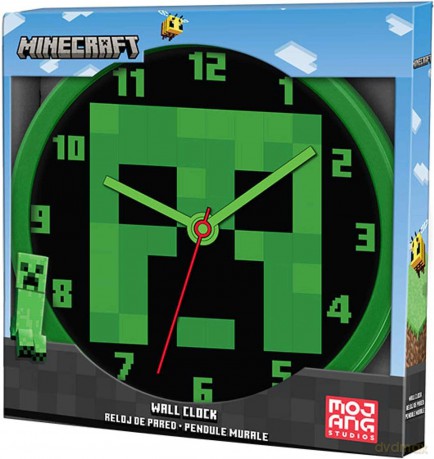 Zegar ścienny Wall clock 25 cm Minecraft MIN3018 Kids