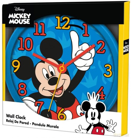 Zegar ścienny Wall clock 25 cm Myszka Miki Mickey Mouse MK3078 Kids