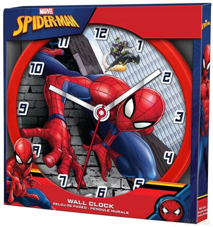 Zegar ścienny Wall clock 25 cm Spiderman SPD3601 Kids