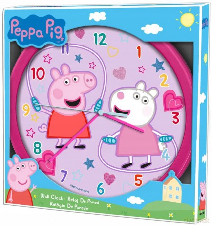 Zegar ścienny Wall clock 25 cm Świnka Peppa Peppa Pig PP09054 Kids