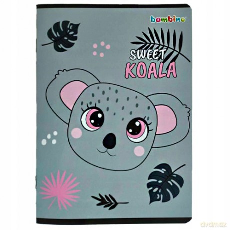 Zeszyt A5 16k krata laminowany BAMBINO PREMIUM