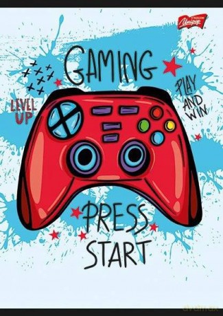Zeszyt A5 16k krata laminowany Gamepad5