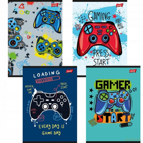 Zeszyt A5 16k krata laminowany Gamepad5