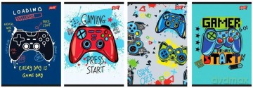 Zeszyt A5 16k krata laminowany Gamepad5