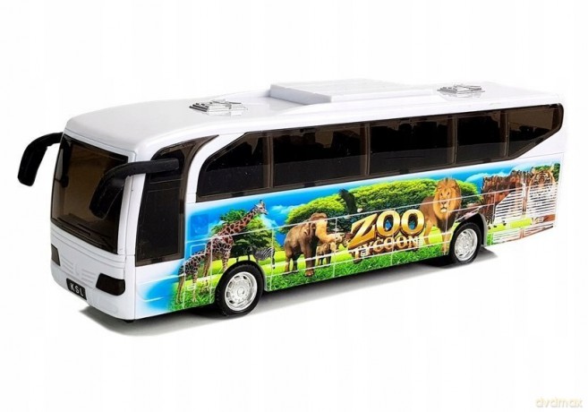Autobus Wycieczkowy Afryka z Naciągiem Dźwięk Światła 6895