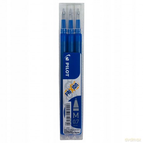 Pilot wkład Frixion 0,7mm niebieski + Frixion Click 0,7mm mix