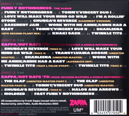 Frank Zappa: Funky Nothingness [3CD]