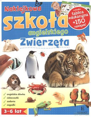 Zwierzęta Naklejkowa Szkoła Angielskiego [KSIĄŻKA]