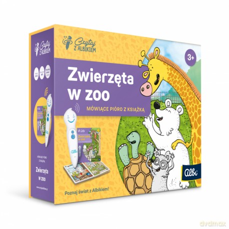Czytaj z Albikiem Pióro + Zwierzęta w Zoo [KSIĄŻKA]