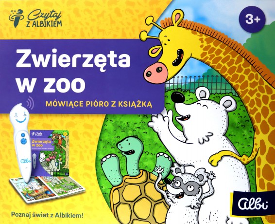 Czytaj z Albikiem Pióro + Zwierzęta w Zoo [KSIĄŻKA]