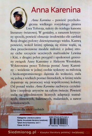 Anna Karenina (Tom 1) - Lew Tołstoj [KSIĄŻKA]