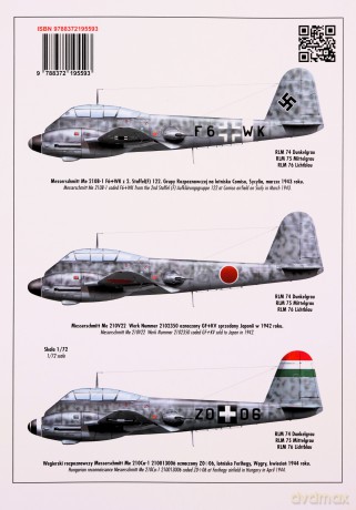 Nr 559 Messerschmitt Me 210 - Janusz Ledwoch [KSIĄŻKA]