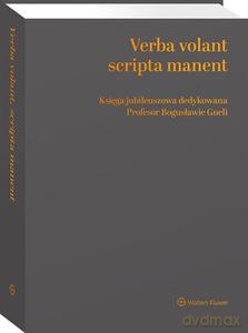 Verba volant, scripta manent. Księga jubileuszowa dedykowana Profesor Bogusławie Gneli - A Kaźmierczyk, K Michałowska [KSIĄŻKA]