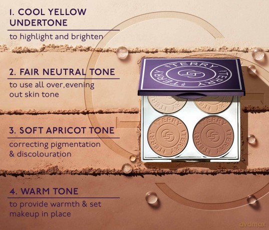 By Terry Hylauronic Hydra-Powder Palette N2 Medium To Warm 4x2,5g