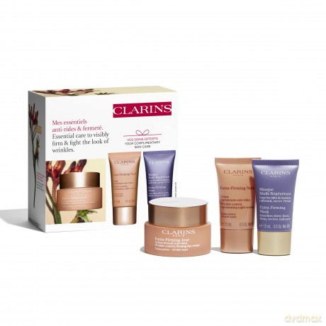 Clarins Set (Extra-Firming Day Cream 50ml + Extra-Firming Night Cream 15ml + Extra Firming Mask 15ml)