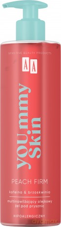 AA YOU.mmy Skin Peach Firm Multinawilżający Olejkowy Żel pod prysznic 400 ml