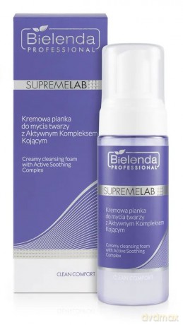 Bielenda Professional SupremeLab Clean Comfort Kremowa Pianka do mycia twarzy z Aktywnym Kompleksem Kojącym 150 ml