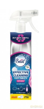 Brait Effective Cleaning Starter do czyszczenia kuchni (butelka+2 tabletki)