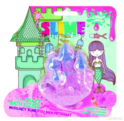 CHLAPU CHLAP Musujący Slime ZAMEK lody malinowe
