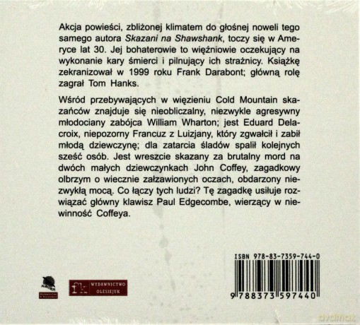 Cd Mp3 Zielona Mila - Stephen King [AUDIOBOOK]