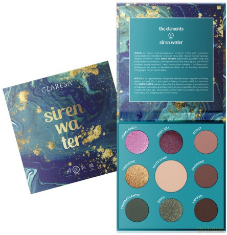 Claresa Paleta cieni SIREN WATER