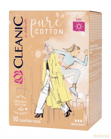 Cleanic Pure Cotton Podpaski higieniczne Organic - na dzień 1op.-10szt