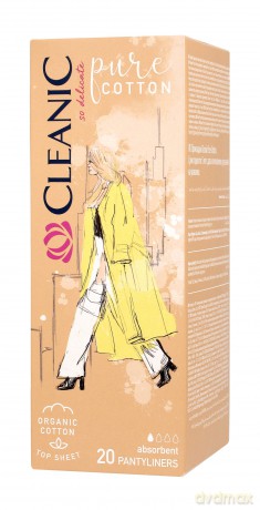 Cleanic Pure Cotton Wkładki higieniczne Organic 1op.- 20szt