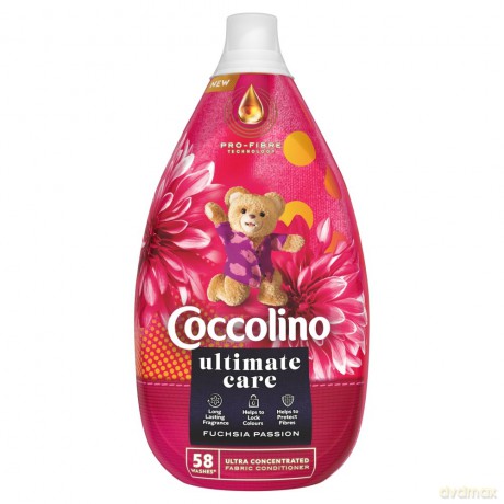 Coccolino Ultimate Care Płyn do płukania tkanin Fuchsia Passion (58 prań) 870 ml