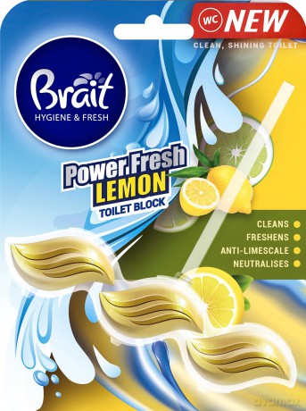 DRAM BRAIT Kostka do wc Fresh Lemon 39g