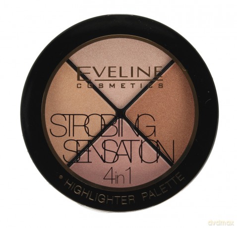 Eveline Strobing Sensation 4in1 Zestaw rozświetlaczy do twarzy 12g