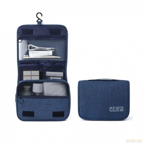 Kosmetyczka męska podróżna - rozkładana (denim)