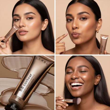 LAMEL Insta Kremowy Bronzer do konturowania twarzy BB Contour nr 401 10 ml