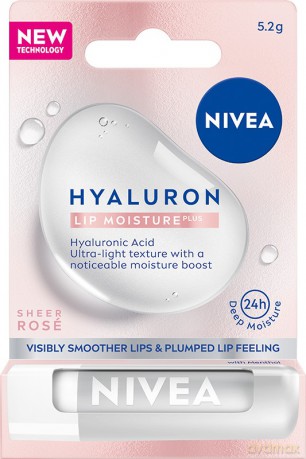 NIVEA POMADKA-BALSAM do ust Hyal. Sheer Rose