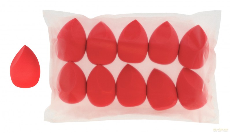 PONTE Gąbka - Blender do makijażu (ścięta) - pomarańczowa 1op.- 10szt