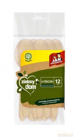 SAR JAN NZ ZIELONY DOM lyżreczki drewniane 12 szt.