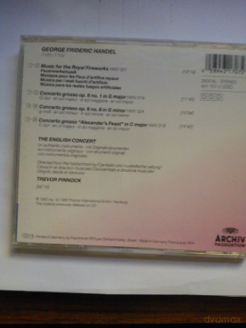 Ec Pinnock: Handel:Fireworks [CD]