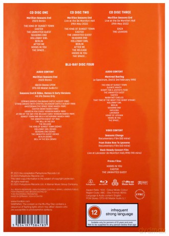 Marillion: Seasons End [Blu-Ray]+[3CD]