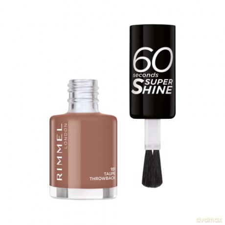 Rimmel Nail Polish 60 Seconds Super Shine 8 ml - Shade: 101 Taupe Throwback