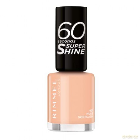 Rimmel Nail Polish 60 Seconds Super Shine 8 ml - Shade: 401 Nude Nostalgia