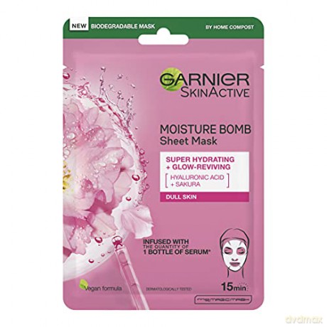 Garnier Revitalizing textile mask with sakura extract Skin Natura l s (Hydra Bomb Sheet Mask) 28 g