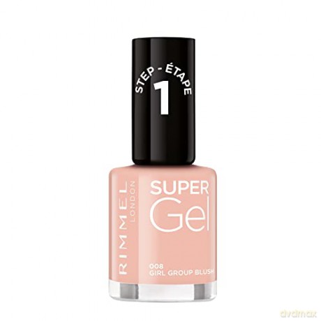 Rimmel Gel nail polish Super Gel 12 ml - Shade: 008 Girl Group Blush