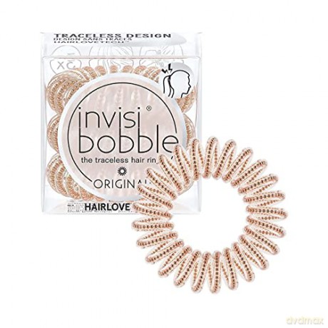 Invisibobble Hair band Original of Bronze and Beads 3 pcs