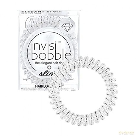 Invisibobble Thin spiral hair band Slim Mother of Chrome 3 pcs