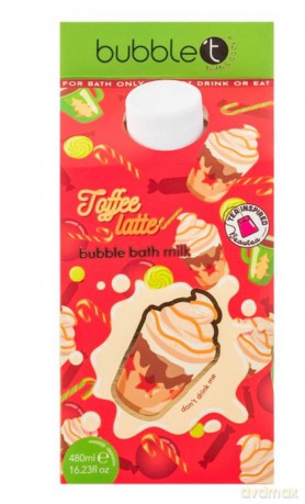 Bubble T Cosmetics Bath Milk Toffee Latte (Bath Milk) 480 ml