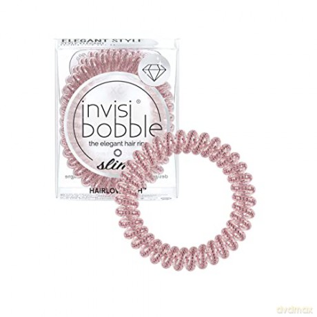Invisibobble Thin spiral hair band Slim Pink Monocle 3 pcs