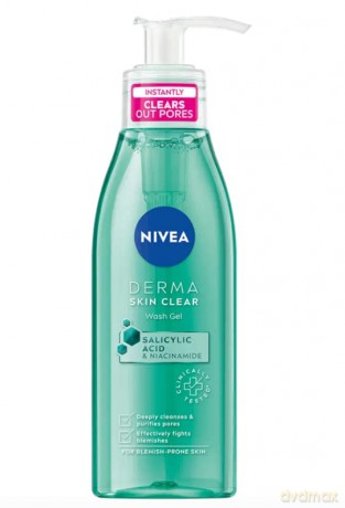 Nivea Cleansing skin gel Derma Skin Clear (Wash Gel) 150 ml