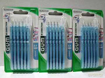 GUM Bi-Direction interdental brush 0.9 mm 6 pcs