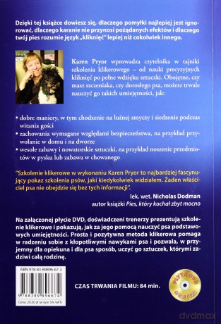 Kliker Skuteczne Szkolenia Psa + Dvd - Karen Pryor [KSIĄŻKA]