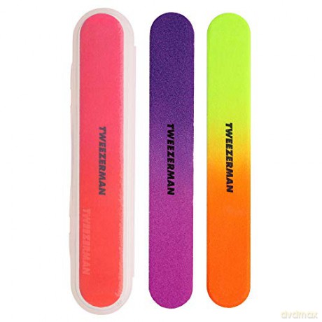 Tweezerman Neon nail files (Neon Nail Files) 3 pcs