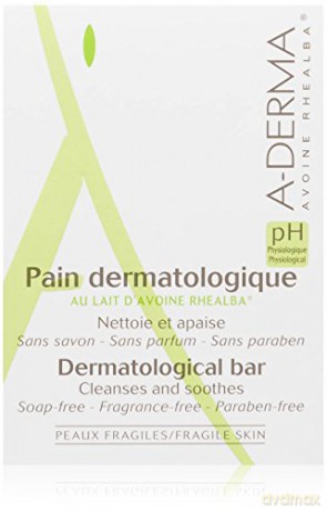 A-DERMA Soothing syndet solid soap (Soap Free Derma tological Bar) 100 g
